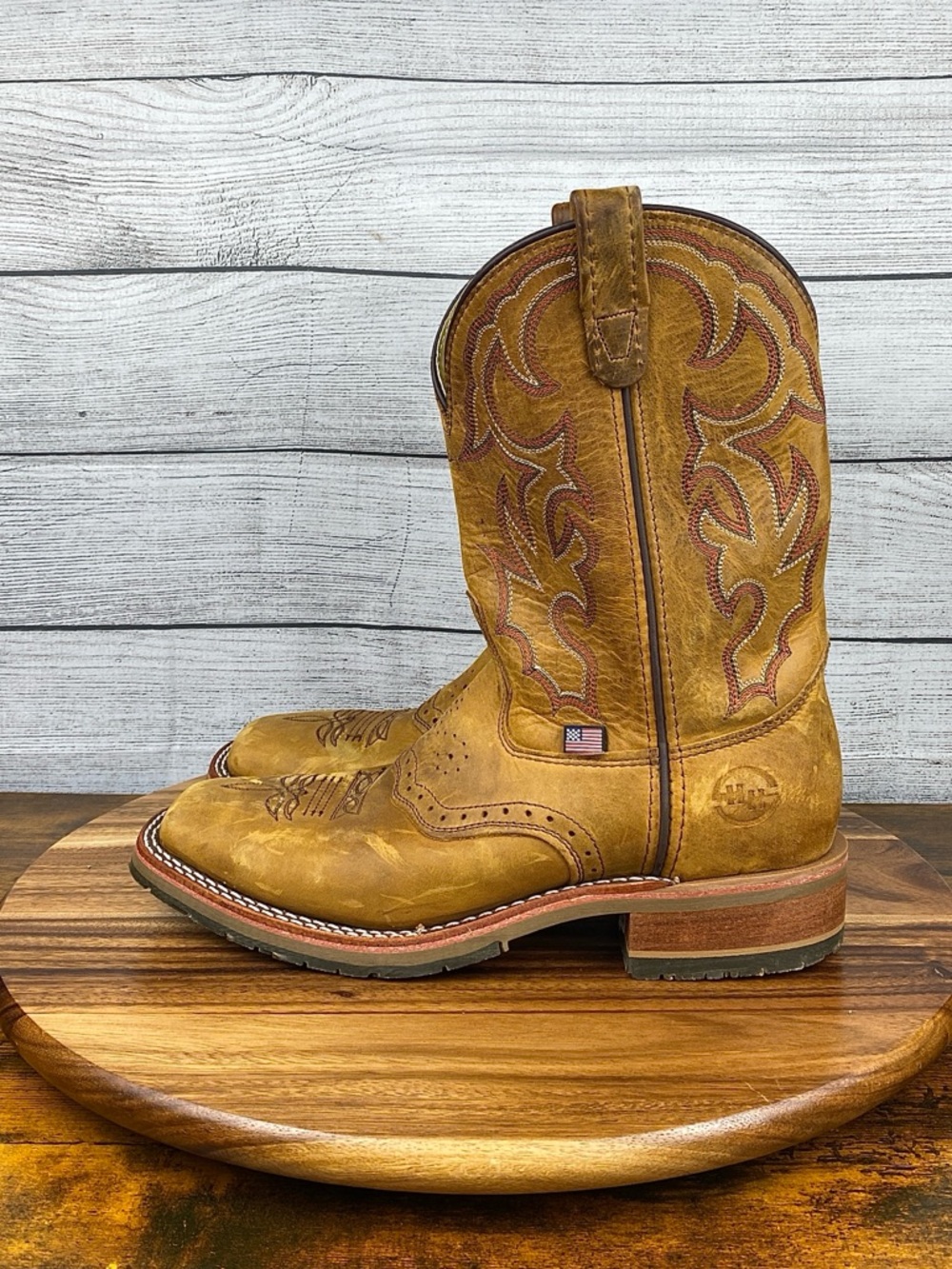 Double H Men’s Jase ICE Roper 11" Domestic Wide Square Toe Work Boot Size 10 D